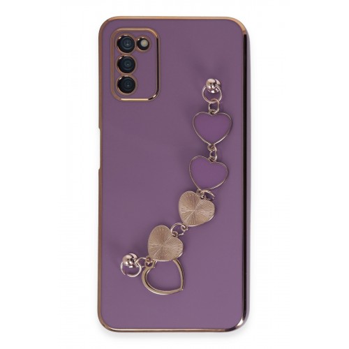 Newface Samsung Galaxy A03S Kılıf Esila Silikon - Mor Newface Samsung Galaxy A03S Kılıf Esila Silikon - Mor