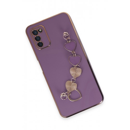 Newface Samsung Galaxy A03S Kılıf Esila Silikon - Mor Newface Samsung Galaxy A03S Kılıf Esila Silikon - Mor