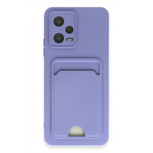 Newface Xiaomi Redmi Note 12 4G Kılıf Kelvin Kartvizitli Silikon - Lila Newface Xiaomi Redmi Note 12 4G Kılıf Kelvin Kartvizitli Silikon - Lila