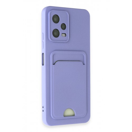 Newface Xiaomi Redmi Note 12 4G Kılıf Kelvin Kartvizitli Silikon - Lila Newface Xiaomi Redmi Note 12 4G Kılıf Kelvin Kartvizitli Silikon - Lila
