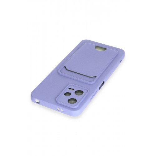 Newface Xiaomi Redmi Note 12 4G Kılıf Kelvin Kartvizitli Silikon - Lila Newface Xiaomi Redmi Note 12 4G Kılıf Kelvin Kartvizitli Silikon - Lila