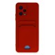 Newface Xiaomi Redmi Note 12 4G Kılıf Kelvin Kartvizitli Silikon - Kırmızı Newface Xiaomi Redmi Note 12 4G Kılıf Kelvin Kartvizitli Silikon - Kırmızı