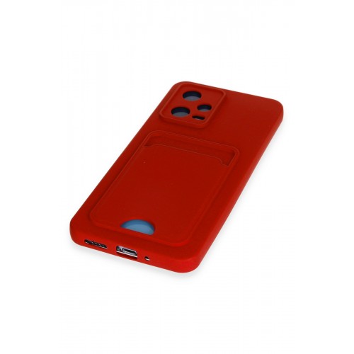 Newface Xiaomi Redmi Note 12 4G Kılıf Kelvin Kartvizitli Silikon - Kırmızı Newface Xiaomi Redmi Note 12 4G Kılıf Kelvin Kartvizitli Silikon - Kırmızı