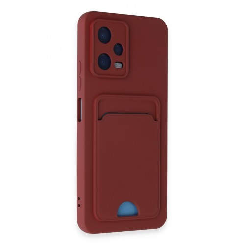 Newface Xiaomi Redmi Note 12 4G Kılıf Kelvin Kartvizitli Silikon - Bordo Newface Xiaomi Redmi Note 12 4G Kılıf Kelvin Kartvizitli Silikon - Bordo