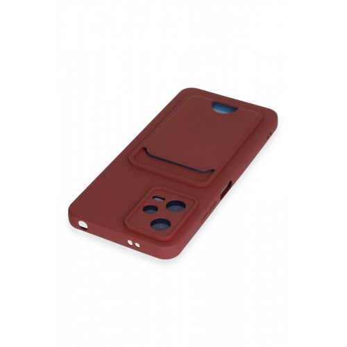 Newface Xiaomi Redmi Note 12 4G Kılıf Kelvin Kartvizitli Silikon - Bordo Newface Xiaomi Redmi Note 12 4G Kılıf Kelvin Kartvizitli Silikon - Bordo