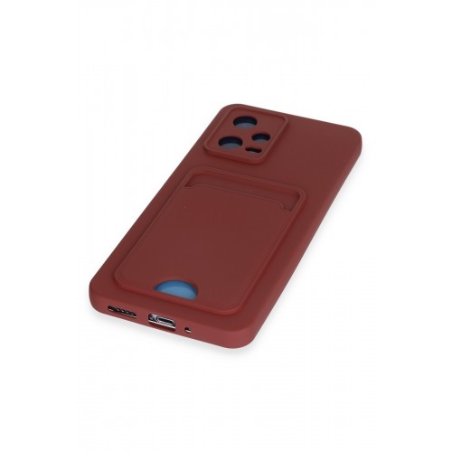 Newface Xiaomi Redmi Note 12 4G Kılıf Kelvin Kartvizitli Silikon - Bordo Newface Xiaomi Redmi Note 12 4G Kılıf Kelvin Kartvizitli Silikon - Bordo