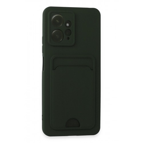 Newface Xiaomi Redmi Note 12 4G Kılıf Kelvin Kartvizitli Silikon - Koyu Yeşil Newface Xiaomi Redmi Note 12 4G Kılıf Kelvin Kartvizitli Silikon - Koyu Yeşil