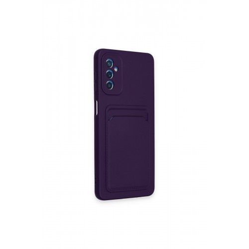 Newface Samsung Galaxy A14 4G Kılıf Kelvin Kartvizitli Silikon - Derin Mor Newface Samsung Galaxy A14 4G Kılıf Kelvin Kartvizitli Silikon - Derin Mor