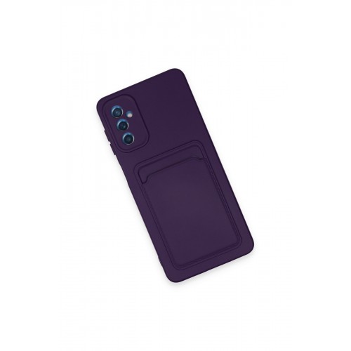 Newface Samsung Galaxy A14 4G Kılıf Kelvin Kartvizitli Silikon - Derin Mor Newface Samsung Galaxy A14 4G Kılıf Kelvin Kartvizitli Silikon - Derin Mor