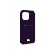 Newface iPhone 14 Pro Kılıf Kelvin Kartvizitli Silikon - Derin Mor Newface iPhone 14 Pro Kılıf Kelvin Kartvizitli Silikon - Derin Mor
