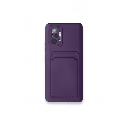 Newface Xiaomi Redmi Note 10 Pro Kılıf Kelvin Kartvizitli Silikon - Derin Mor Newface Xiaomi Redmi Note 10 Pro Kılıf Kelvin Kartvizitli Silikon - Derin Mor