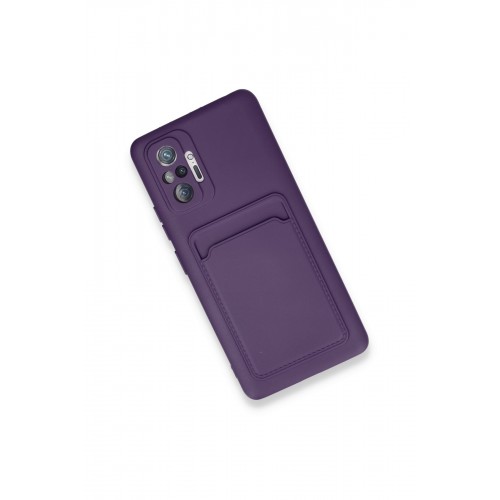 Newface Xiaomi Redmi Note 10 Pro Kılıf Kelvin Kartvizitli Silikon - Derin Mor Newface Xiaomi Redmi Note 10 Pro Kılıf Kelvin Kartvizitli Silikon - Derin Mor