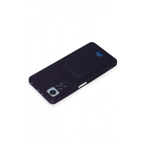 Newface Xiaomi Redmi Note 11 Pro Kılıf Kelvin Kartvizitli Silikon - Derin Mor Newface Xiaomi Redmi Note 11 Pro Kılıf Kelvin Kartvizitli Silikon - Derin Mor