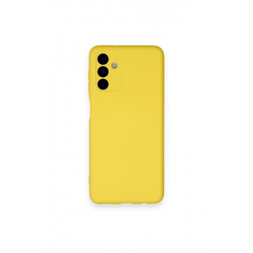 Newface Samsung Galaxy A14 4G Kılıf Nano içi Kadife Silikon - Sarı Newface Samsung Galaxy A14 4G Kılıf Nano içi Kadife Silikon - Sarı