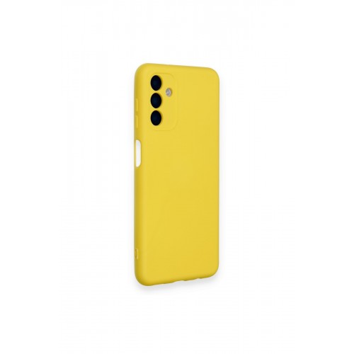 Newface Samsung Galaxy A14 4G Kılıf Nano içi Kadife Silikon - Sarı Newface Samsung Galaxy A14 4G Kılıf Nano içi Kadife Silikon - Sarı