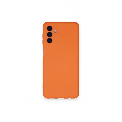 Newface Samsung Galaxy A14 4G Kılıf Nano içi Kadife Silikon - Turuncu Newface Samsung Galaxy A14 4G Kılıf Nano içi Kadife Silikon - Turuncu
