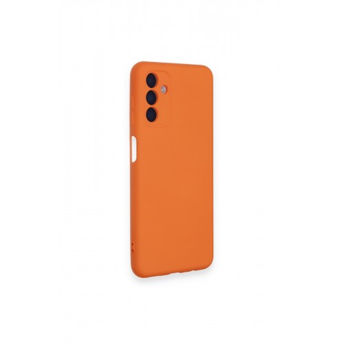 Newface Samsung Galaxy A14 4G Kılıf Nano içi Kadife Silikon - Turuncu Newface Samsung Galaxy A14 4G Kılıf Nano içi Kadife Silikon - Turuncu