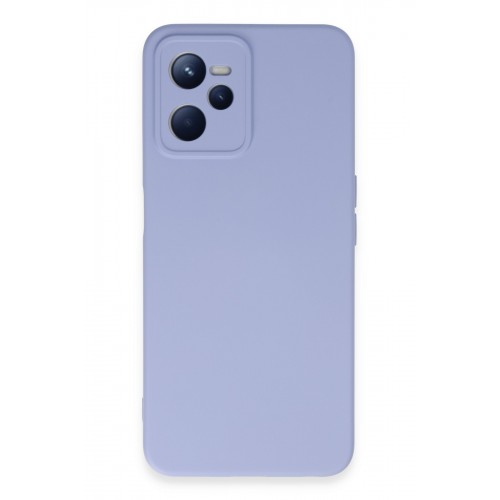 Newface Realme C35 Kılıf Nano içi Kadife Silikon - Lila Newface Realme C35 Kılıf Nano içi Kadife Silikon - Lila