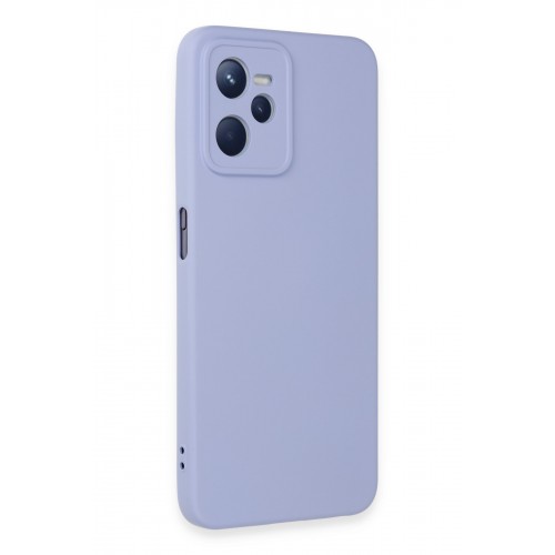 Newface Realme C35 Kılıf Nano içi Kadife Silikon - Lila Newface Realme C35 Kılıf Nano içi Kadife Silikon - Lila