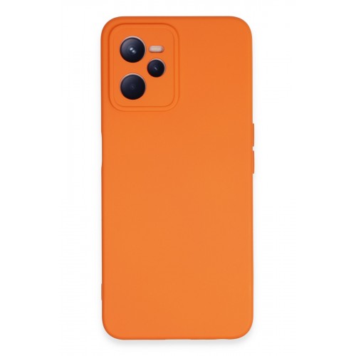 Newface Realme C35 Kılıf Nano içi Kadife Silikon - Turuncu Newface Realme C35 Kılıf Nano içi Kadife Silikon - Turuncu