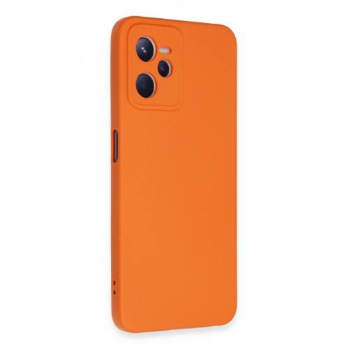 Newface Realme C35 Kılıf Nano içi Kadife Silikon - Turuncu Newface Realme C35 Kılıf Nano içi Kadife Silikon - Turuncu