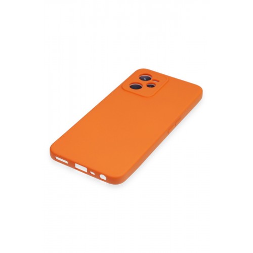 Newface Realme C35 Kılıf Nano içi Kadife Silikon - Turuncu Newface Realme C35 Kılıf Nano içi Kadife Silikon - Turuncu