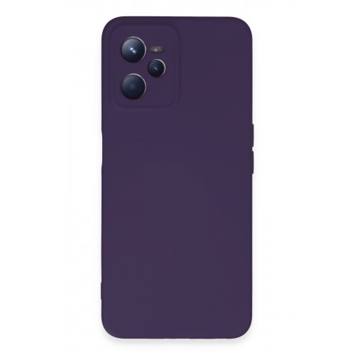 Newface Realme C35 Kılıf Nano içi Kadife Silikon - Mor Newface Realme C35 Kılıf Nano içi Kadife Silikon - Mor