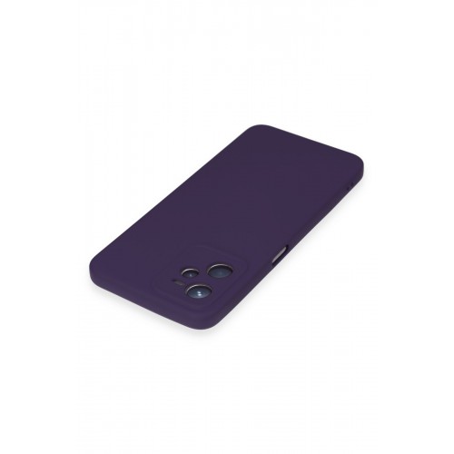Newface Realme C35 Kılıf Nano içi Kadife Silikon - Mor Newface Realme C35 Kılıf Nano içi Kadife Silikon - Mor