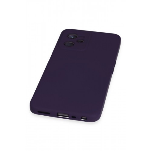 Newface Realme C35 Kılıf Nano içi Kadife Silikon - Mor Newface Realme C35 Kılıf Nano içi Kadife Silikon - Mor
