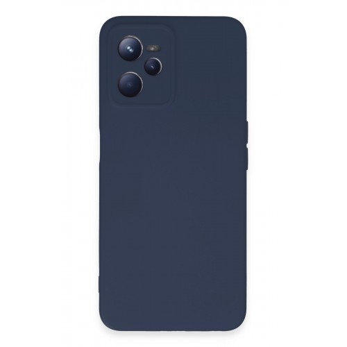 Newface Realme C35 Kılıf Nano içi Kadife Silikon - Lacivert Newface Realme C35 Kılıf Nano içi Kadife Silikon - Lacivert