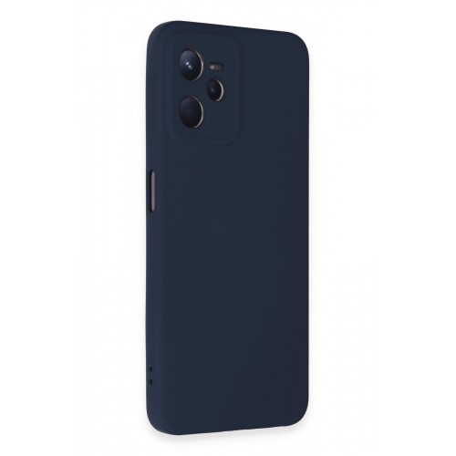 Newface Realme C35 Kılıf Nano içi Kadife Silikon - Lacivert Newface Realme C35 Kılıf Nano içi Kadife Silikon - Lacivert