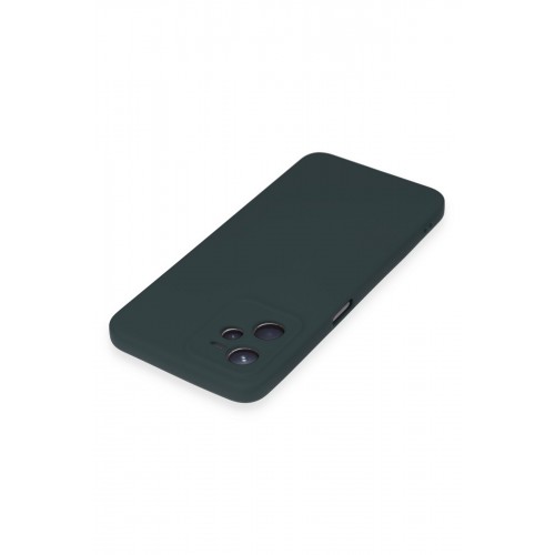 Newface Realme C35 Kılıf Nano içi Kadife Silikon - Koyu Yeşil Newface Realme C35 Kılıf Nano içi Kadife Silikon - Koyu Yeşil