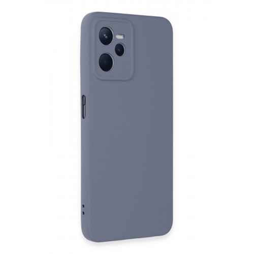 Newface Realme C35 Kılıf Nano içi Kadife Silikon - Gri Newface Realme C35 Kılıf Nano içi Kadife Silikon - Gri