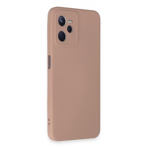 Newface Realme C35 Kılıf Nano içi Kadife Silikon - Pudra Newface Realme C35 Kılıf Nano içi Kadife Silikon - Pudra
