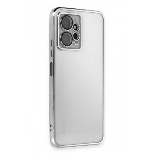 Newface Xiaomi Redmi Note 12 4G Kılıf Razer Lensli Silikon - Gümüş Newface Xiaomi Redmi Note 12 4G Kılıf Razer Lensli Silikon - Gümüş