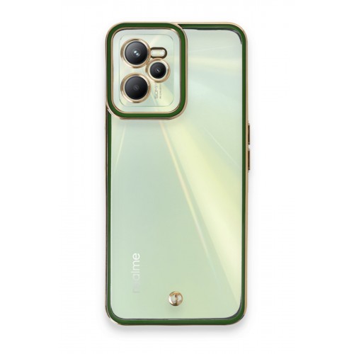 Newface Realme C35 Kılıf Liva Lens Silikon - Yeşil Newface Realme C35 Kılıf Liva Lens Silikon - Yeşil