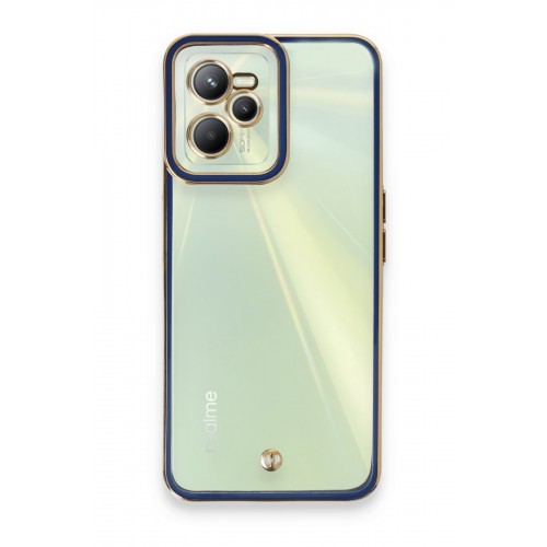 Newface Realme C35 Kılıf Liva Lens Silikon - Mavi Newface Realme C35 Kılıf Liva Lens Silikon - Mavi