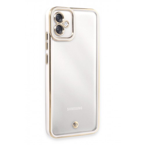 Newface Samsung Galaxy A04E Kılıf Liva Lens Silikon - Beyaz Newface Samsung Galaxy A04E Kılıf Liva Lens Silikon - Beyaz