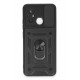 Newface Xiaomi Redmi 12C Kılıf Pars Lens Yüzüklü Silikon - Siyah