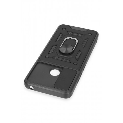 Newface Xiaomi Redmi 12C Kılıf Pars Lens Yüzüklü Silikon - Siyah Newface Xiaomi Redmi 12C Kılıf Pars Lens Yüzüklü Silikon - Siyah