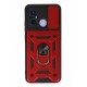Newface Xiaomi Redmi 12C Kılıf Pars Lens Yüzüklü Silikon - Kırmızı Newface Xiaomi Redmi 12C Kılıf Pars Lens Yüzüklü Silikon - Kırmızı