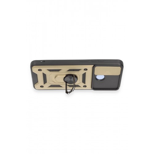 Newface Xiaomi Redmi 12C Kılıf Pars Lens Yüzüklü Silikon - Gold Newface Xiaomi Redmi 12C Kılıf Pars Lens Yüzüklü Silikon - Gold