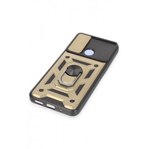 Newface Xiaomi Redmi 12C Kılıf Pars Lens Yüzüklü Silikon - Gold Newface Xiaomi Redmi 12C Kılıf Pars Lens Yüzüklü Silikon - Gold