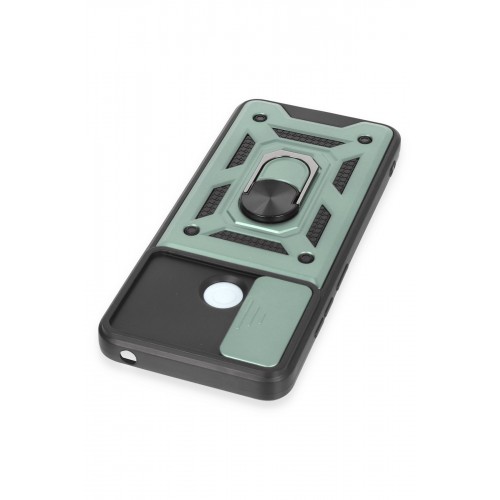 Newface Xiaomi Redmi 12C Kılıf Pars Lens Yüzüklü Silikon - Yeşil Newface Xiaomi Redmi 12C Kılıf Pars Lens Yüzüklü Silikon - Yeşil