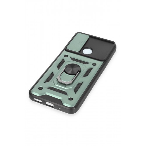 Newface Xiaomi Redmi 12C Kılıf Pars Lens Yüzüklü Silikon - Yeşil Newface Xiaomi Redmi 12C Kılıf Pars Lens Yüzüklü Silikon - Yeşil