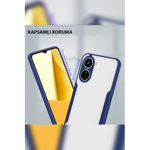 Newface Vivo Y16 Kılıf Platin Silikon - Lacivert Newface Vivo Y16 Kılıf Platin Silikon - Lacivert