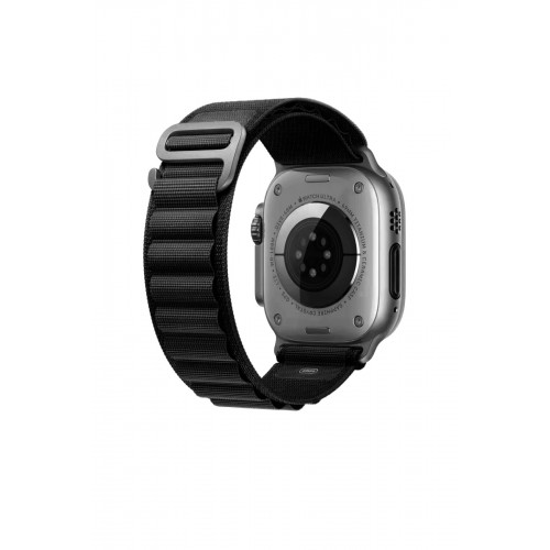 Newface Apple Watch 45mm Mountain Kordon - Siyah Newface Apple Watch 45mm Mountain Kordon - Siyah