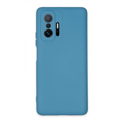 Newface Xiaomi Mi 11T Pro Kılıf Nano içi Kadife Silikon - Mavi Newface Xiaomi Mi 11T Pro Kılıf Nano içi Kadife Silikon - Mavi