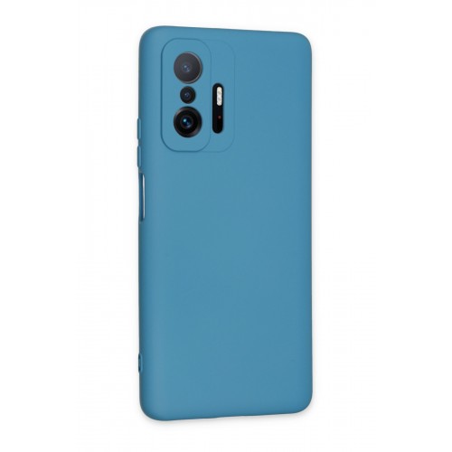 Newface Xiaomi Mi 11T Pro Kılıf Nano içi Kadife Silikon - Mavi Newface Xiaomi Mi 11T Pro Kılıf Nano içi Kadife Silikon - Mavi