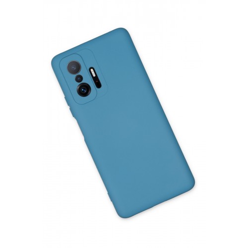 Newface Xiaomi Mi 11T Pro Kılıf Nano içi Kadife Silikon - Mavi Newface Xiaomi Mi 11T Pro Kılıf Nano içi Kadife Silikon - Mavi